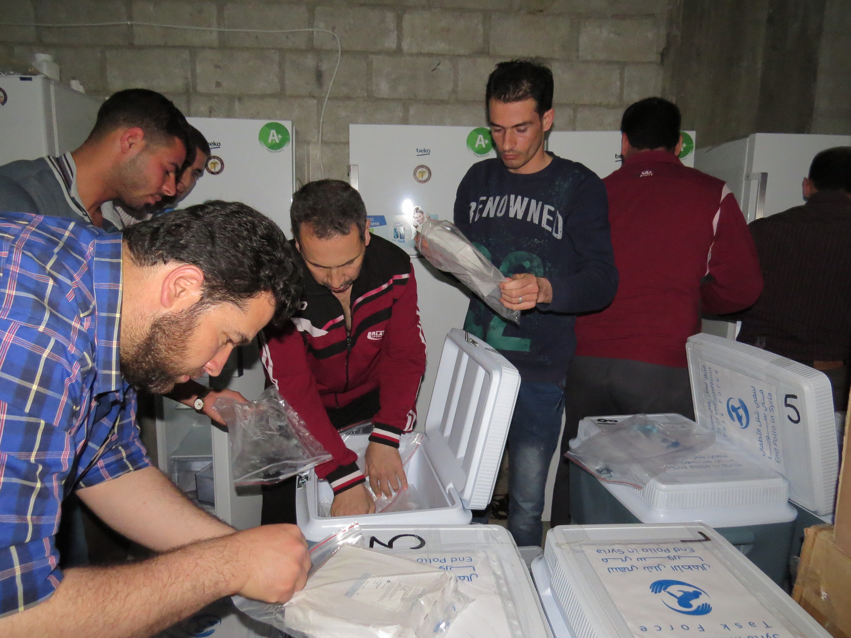 Polio Vaccines Delievered to SAMS's Center in Syria
