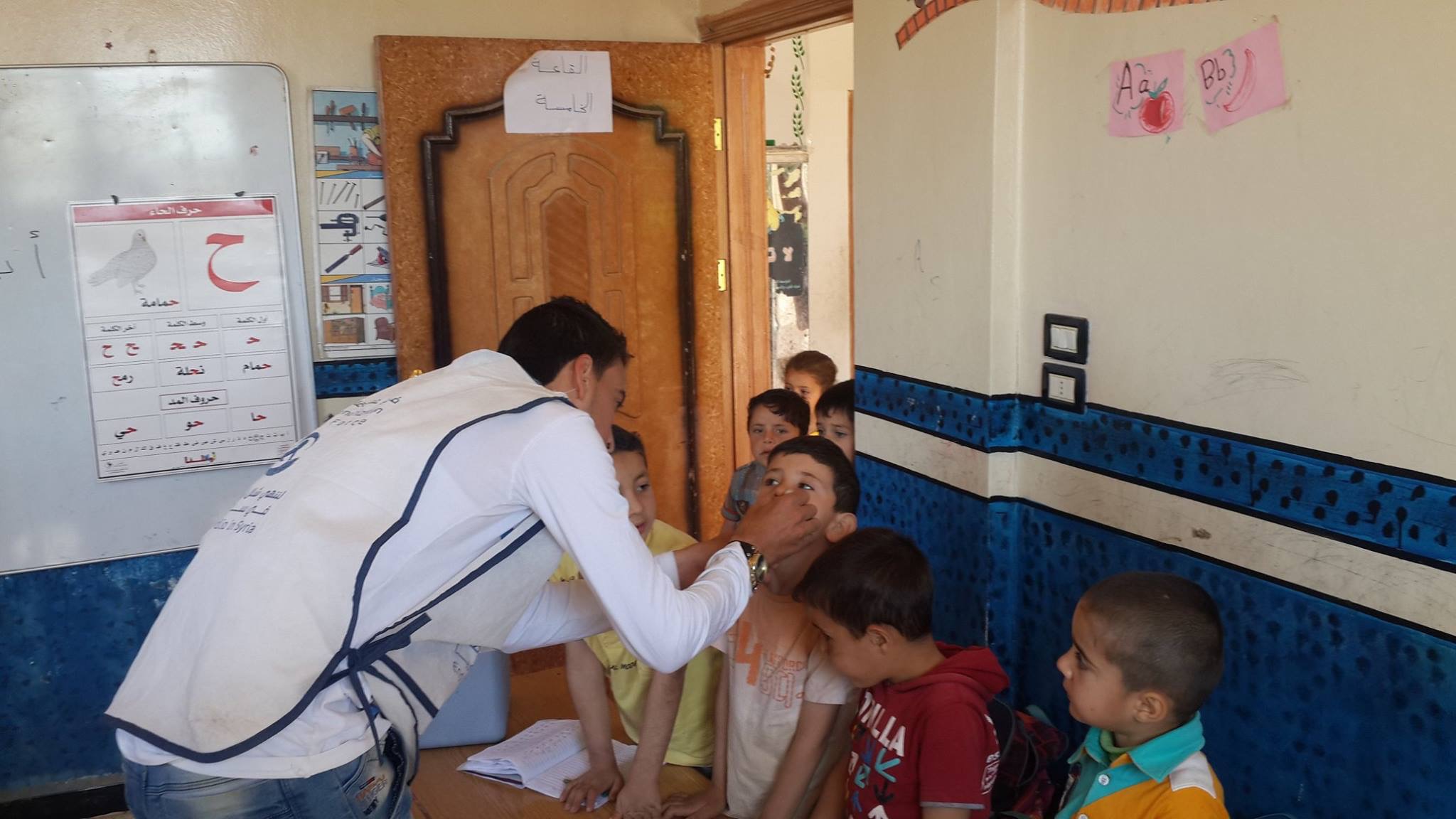 Polio Campaign in Southern Syria, April 2016